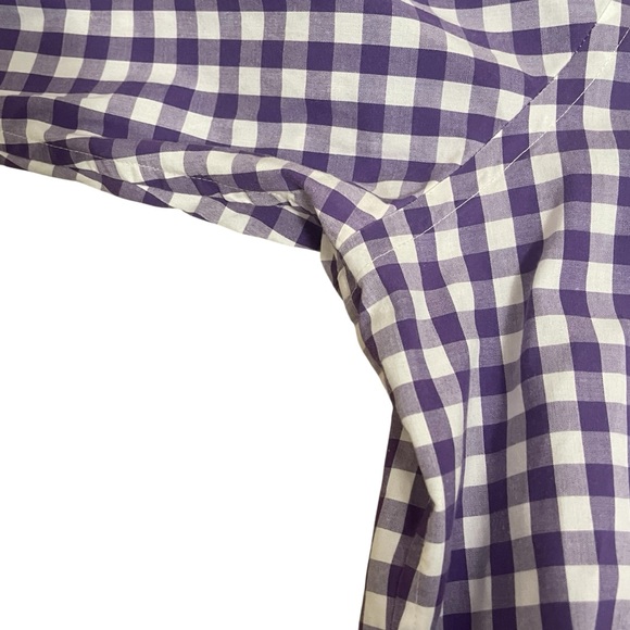 Polo Ralph Lauren Button Down Long Sleeve Shirt XL Purple Gingham Checkered - Picture 6 of 10